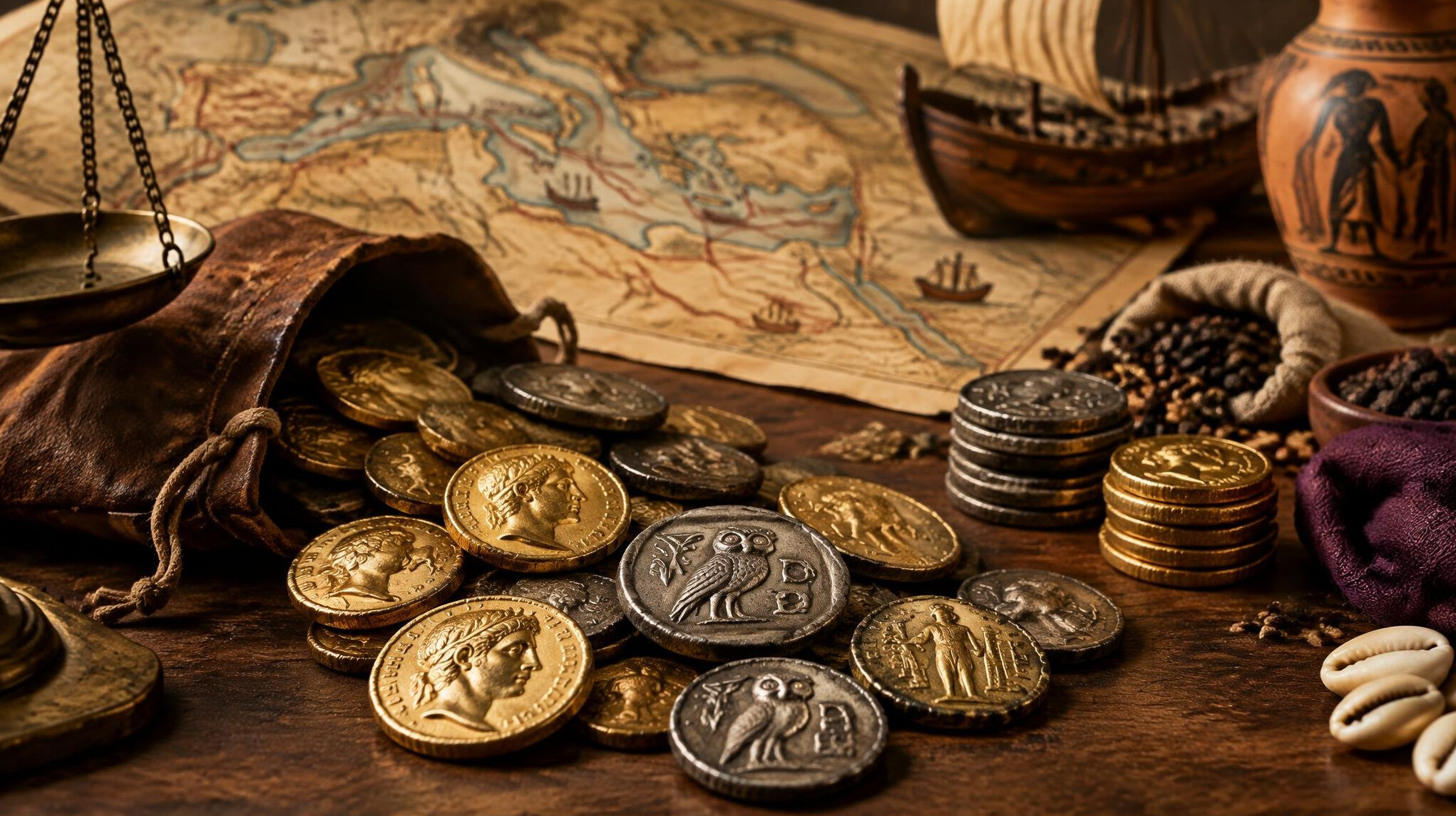 old money coins